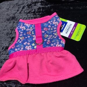 XXS TOP PAW PREMIUM DRESS VEST HARNESSES PINK